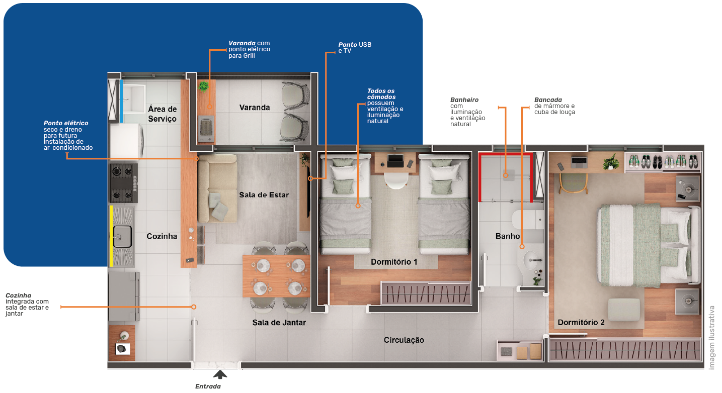 Planta Final 2 52m²